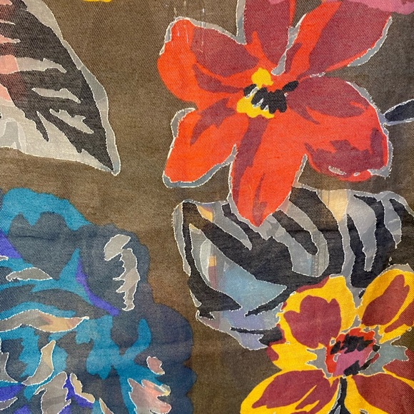 Tony Morgan Womens Blouse Brown/Black in a Bright Floral Pattern Size S - Picture 11 of 16